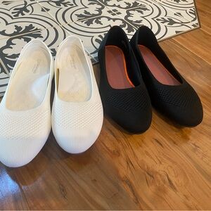 2 pairs of size 10 Women’s ballet flats